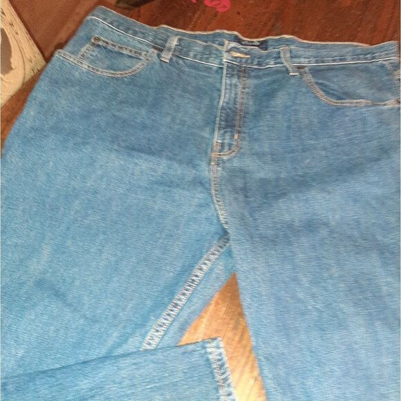 EUC Men's 40x30 Saddlebred Classic Fit Blue Jeans Denim - Picture 2 of 9